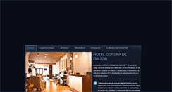 Desktop Screenshot of hotelcoronadegalicia.com