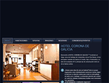 Tablet Screenshot of hotelcoronadegalicia.com